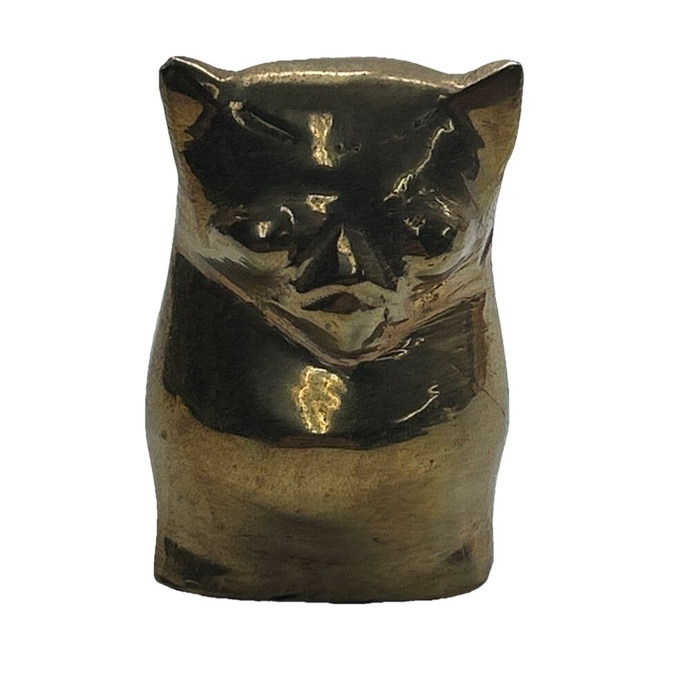 Vintage 1970’s Brass Owl 11 1/2” Candle Snuffer